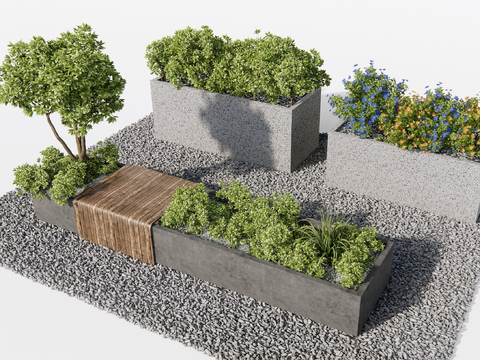 Plant flower box flower bed flower bowl flower pool