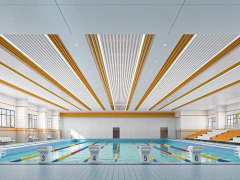 modern indoor Natatorium