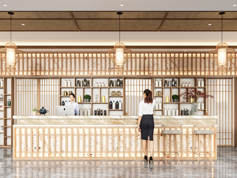 New Chinese Beauty Shop Reception Desk