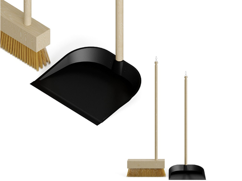 Modern broom dustpan