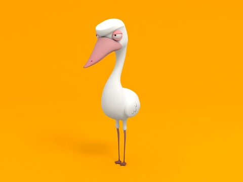 Modern cartoon big goose free