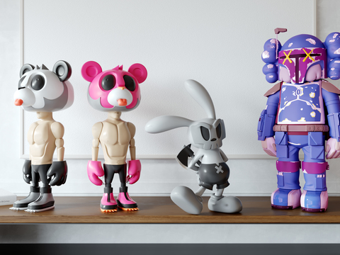 Kaws Art Toy doll violent bear rabbit