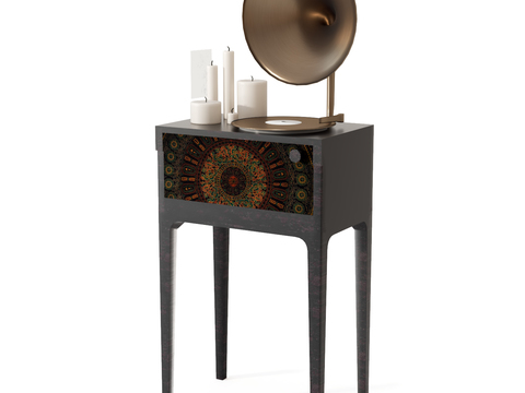 medium style record machine phonograph