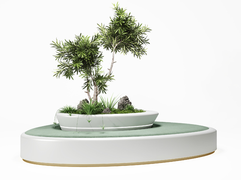 Modern round tree pool public chair