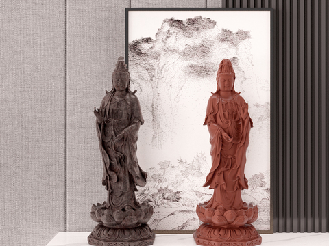 Chinese-style Buddha Guanyin Statue