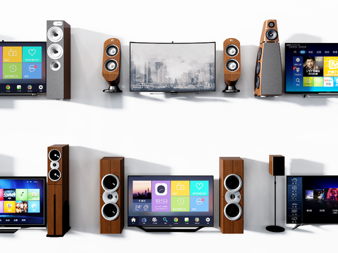 Modern TV speaker combination