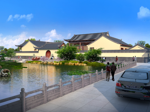 Modern Ancient Temple Daxiong Hall