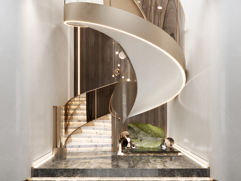 Modern Affordable Luxury Style Rotating Staircase