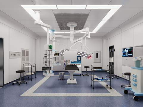 Modern laparoscopic operating room