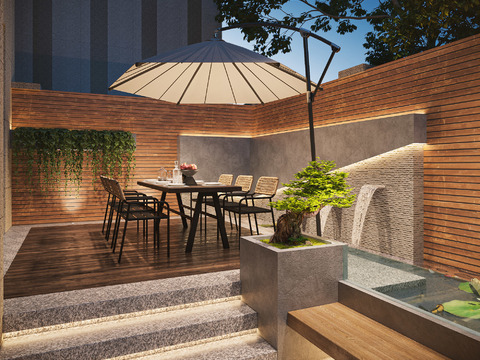 Modern Courtyard Garden