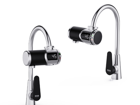 Connection type electric hot water faucet