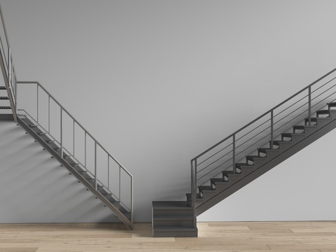 Industrial wind staircase