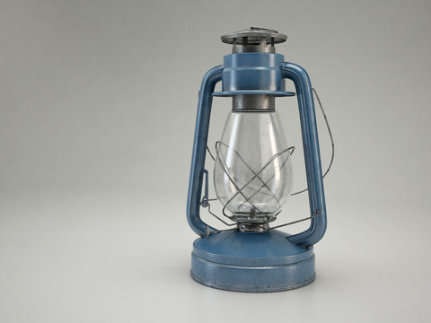 American retro old wrought iron kerosene lamp free