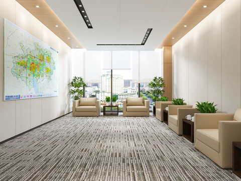 Modern Office Reception Room