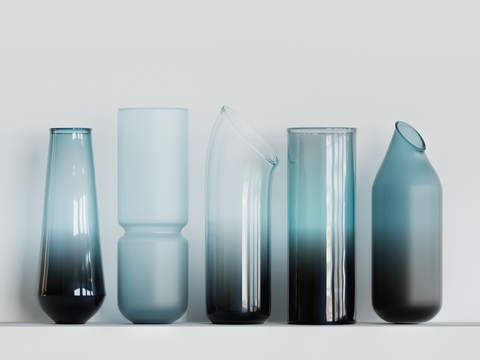 Modern Gradient Glassware