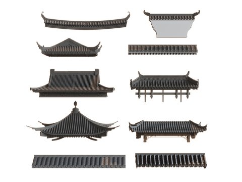 New Chinese-style Eaves Roof Tiles Horse Head Wall