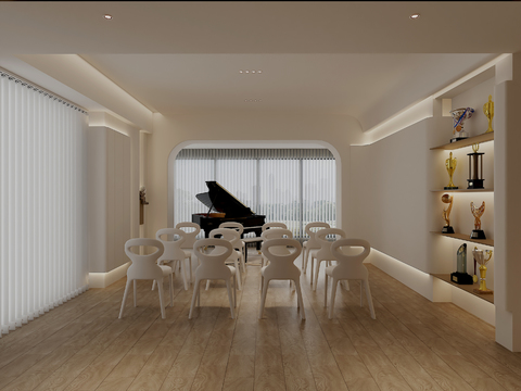 Cream Style piano room free