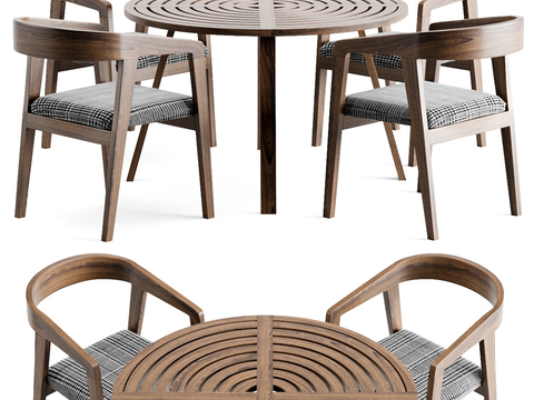 Modern Solid Wood Coffee Tables and Chairs