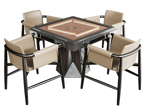 Mahjong tables and chairs