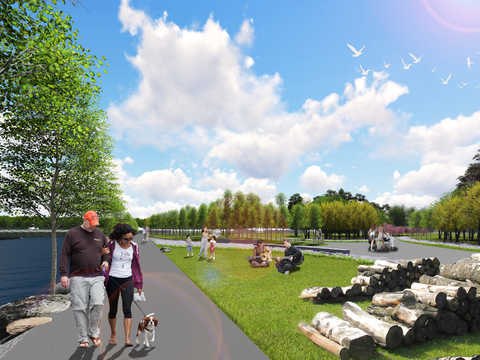 waterfront park greenway psd