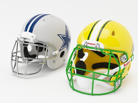 Yellow Football Helmet