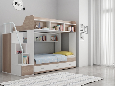 Modern children's bunk bed