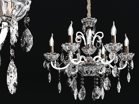 European-style crystal candlestick chandelier