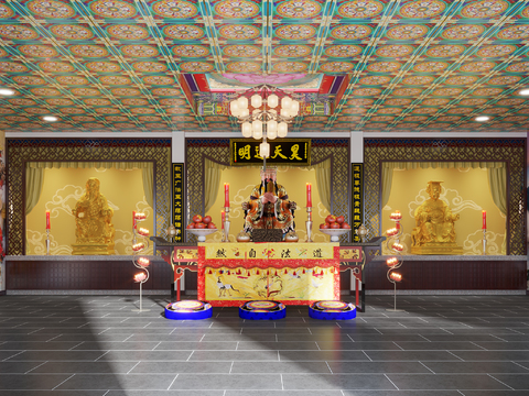 new chinese ancestral temple buddhist temple