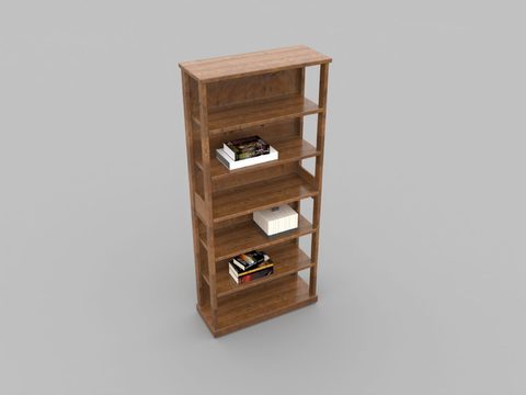 Modern minimalist solid wood bookshelf free