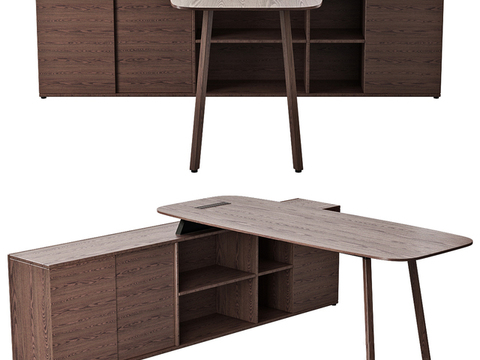 Nordic Simple Solid Wood Desk Free