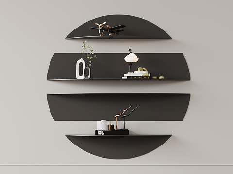 Wall-Mounted Bookshelf Storage Rack