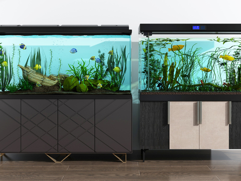 Modern smart fish tank aquarium