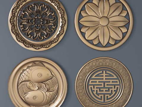 New Chinese Metal Carved Relief