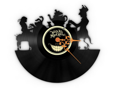 Modern Creative Vinyl Record Silhouette Wall Clock Free