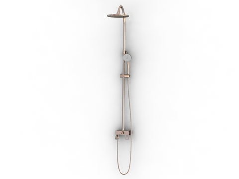 Modern Minimalist Brass Shower Free