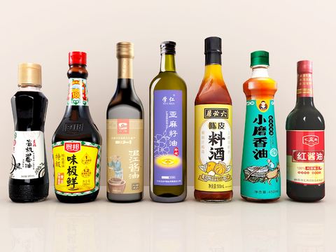 seasoning soy sauce cooking wine sesame oil