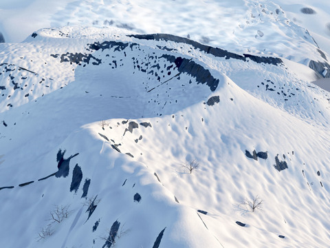 Mountains, mountains, snowy scenery, snowy mountains