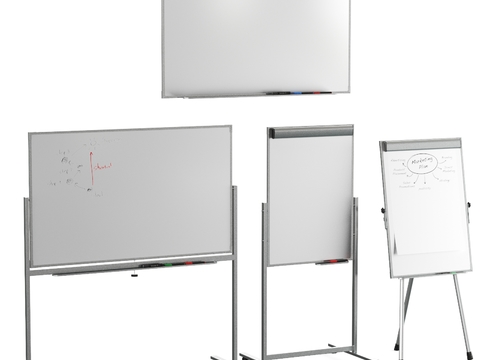 Modern office floor-mounted whiteboard