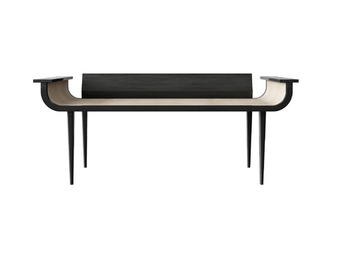 New Chinese Minimalist Solid Wood Bench Free