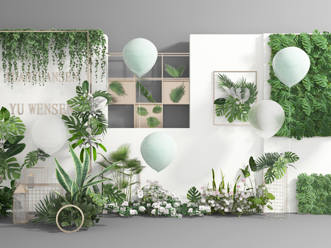 Nordic Green Plant Wall