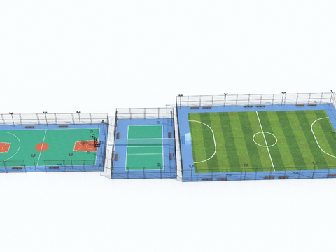 Basketball court Football court Tennis court