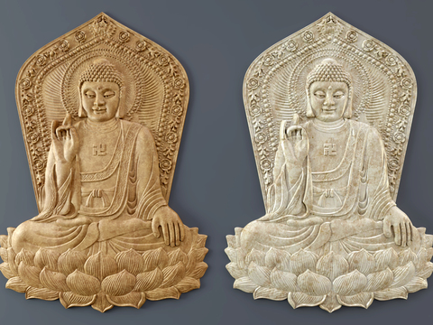 Chinese Buddha relief