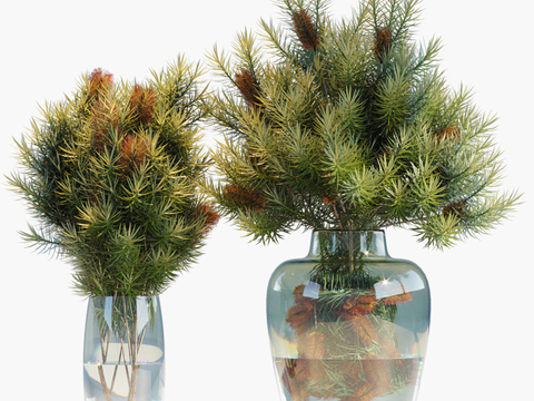 Modern Aquatic Vase Flower Art