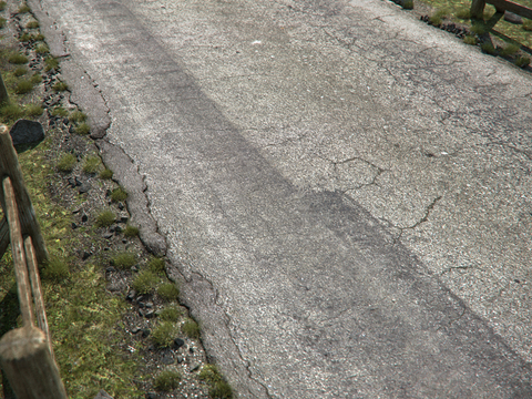 Modern asphalt road landscape