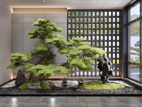 New Chinese Landscape Interior Landscaping