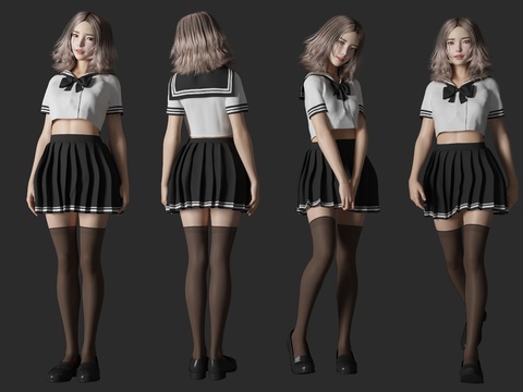 Modern JK Uniform Student Beauty Figure