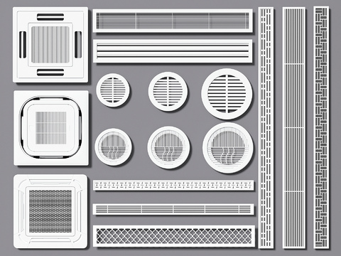 Air conditioning outlet exhaust exhaust fan