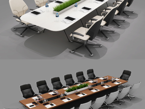 Modern Conference Table and Chair