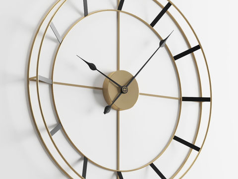 Modern Minimalist Iron Wall Clock Free