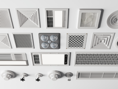 Modern air outlet exhaust fan ceiling hardware